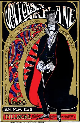 $14.95 • Buy Jefferson Airplane Poster, Concert At Fillmore Auditorium, San Francisco 