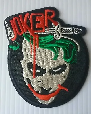Joker Iron-on Patch DC Comics Arkham Asylum Batman Heath Ledger Fandom Applique • $4.99