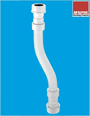 Toilet WC Cistern Overflow Pipe Flexible Connector 300mm Long 21.5mm • £8.59