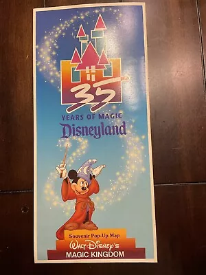 1993 DISNEYLAND  35 YEARS OF MAGIC  Anniversary POP UP MAP Magic Kingdom • $15