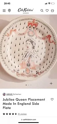 £149.99 • Buy CATH KIDSTON  Limited Edition Queen Placement Made In England Side Cake Plate