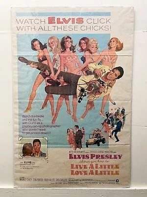 Elvis Presley  Live A Little Love A Little  1968 Original Movie Poster One Sheet • $159