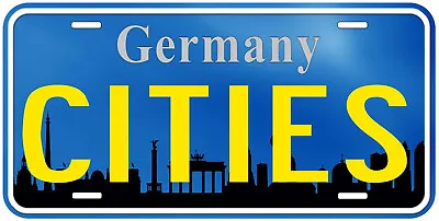 Germany Cities Skyline Tag Novelty Car License Plate • $17.89