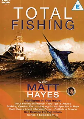 Total Fishing With Matt Hayes Series 4 Episodes 11-13 DVD N/A (2003) • £2.46