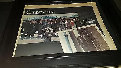 The Who Quadrophenia Soundtrack Rare Original Promo Poster Ad Framed!  • $55.80