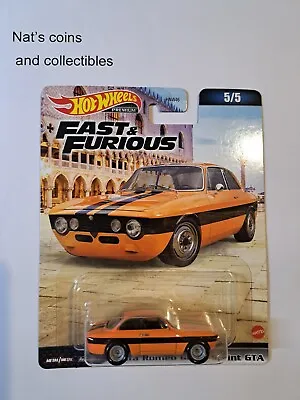 2023 HOT WHEELS Fast & Furious - Alfa Romeo Giulia Sprint GTA (Orange #5/5) BLV2 • $11.50