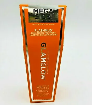 Glamglow Flashmud Brightening Treatment W/brush Mega Size 3.5oz NIB RV $ 85.00 • $77.89