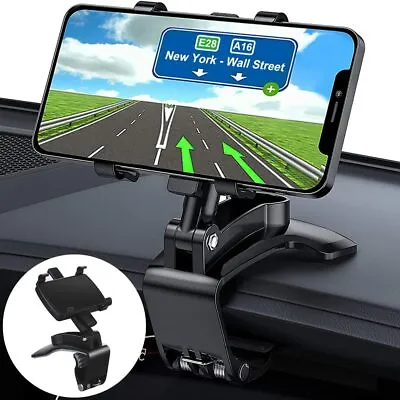 $8.92 • Buy 360° Mount Holder Car Dashboard Sun Visor Mirror Stand For Mobile Cell Phone GPS