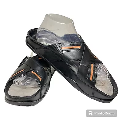 Kalso Earth Shoes Sandals Negative Heel Technology Black Barcelona Mens Size 9 • $34.95