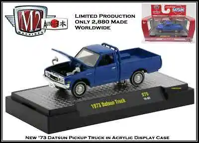 '73 Datsun Pickup Truck In Acrylic Display Case M2 Machines 1:64th Diecast Car • $11.95