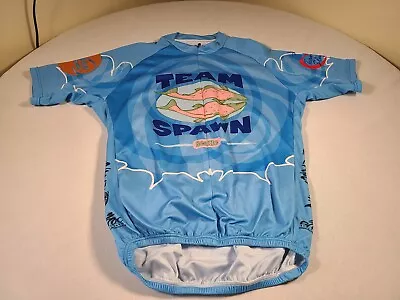 ATAC Cycling Jersey Shirt Mens XL Blue TEAM SPAWN Road Bike MTB Riding • $8.77