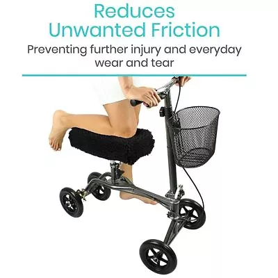Plush Walker Foam Cushion Leg Cart Pad Knee Scooters Cover Scooter Pad Cover • $24.36