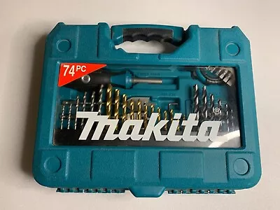Makita 74PC Power Drill Accessory Set P-90336 • £29.95