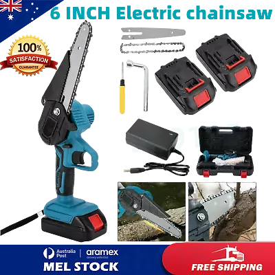 6  Chainsaw Cordless Rechargeable Wood Cutter Saw Chain Saws Electric For Makita • $41.23