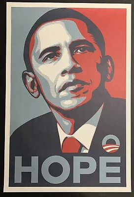 Shepard Fairey - Hope Original Obama Lithograph Campaign Edition Obey Giant NM/M • $6000