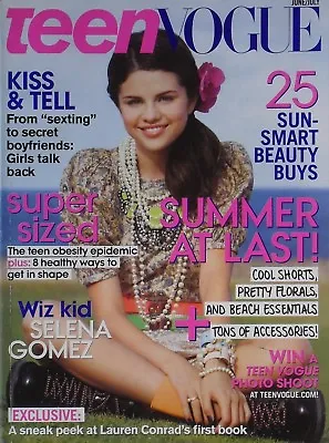 $6 • Buy SELENA GOMEZ June/July 2009 TEEN VOGUE Magazine