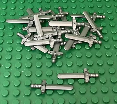 Lego 24 Flat Silver SwordShortsword Elaborate Hilt / Castle Mini Figures Weapon • $10.10