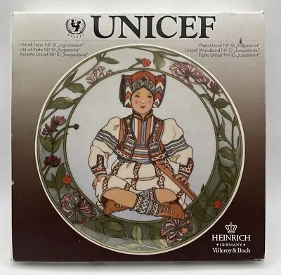 Vintage Villeroy & Boch UNICEF Children Of The World Plate No 10 Yugoslavia  • £15