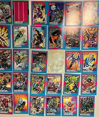 1992 Impel; Jim Lee X-Men Series 1 And Marvel Series 3; 82 Card Lot W/ Holograms • $12