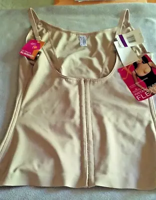 Maidenform 5166 Ultra Flexees Instant Slimmer Torsette New With Tags  2XL Beige • $9