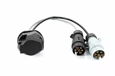 Twin Electric (12N/12S) Car To Caravan Trailer Towing Adaptor 7 PIN TO 13 PIN  • £16.99