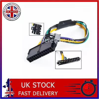 24-Pin To 8-Pin 18AWG ATX Power Supply Adapter Cable For Dell Optiplex A689 • £7.48