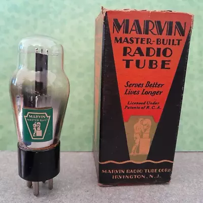 Vintage 1930s MARVIN Master-Built 12Z3 Radio Electron Vacuum Tube W/ Box Good • $7.50