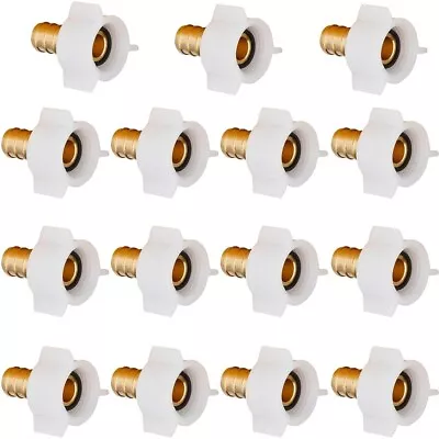 15 Pack 1/2  Pex X 1/2  Female NPT Threaded Swivel Adapter Brass Crimp Fittings • $24.99