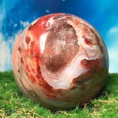 531G Natural Ocean Jasper Quartz Ball Crystal Sphere Mineral Specimen Healing • $2.28