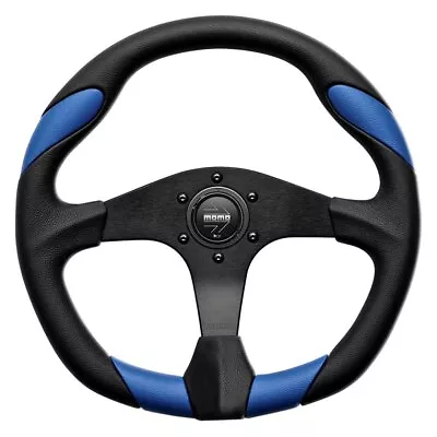 Momo For Quark Steering Wheel 350 Mm - Black Poly/Black Spokes • $179