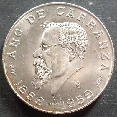 Mexico Silver 5 Pesos 1959Mo Lustrous • $11.50