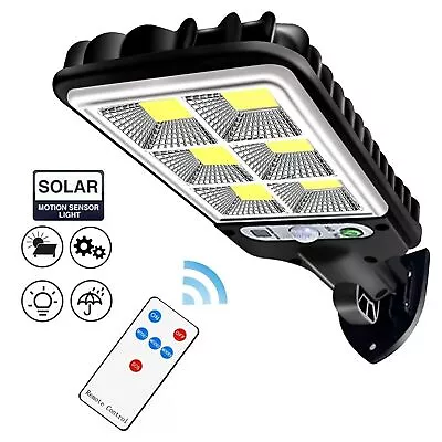 1200W LED Solar Flood Light Motion Sensor Security Wall Street Yard Outdoor Lamp • $6.51