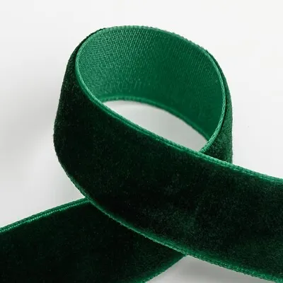 Velvet Ribbon - 9mm 16mm 25mm - Neat Edge Wedding Christmas Crafts • £2.85