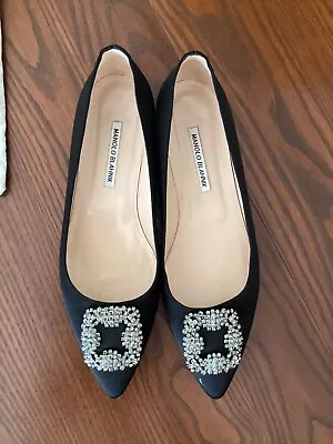 Monolo Blahnik Hangisi Flats Size 41 • $100