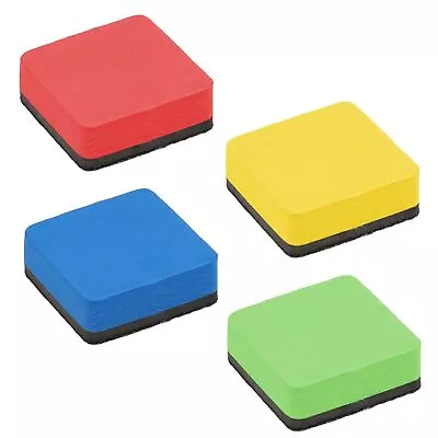 4 Pack Dry Erase Erasers Whiteboard Cleaner Pads Chalkboard Small Wipers Colo... • $12