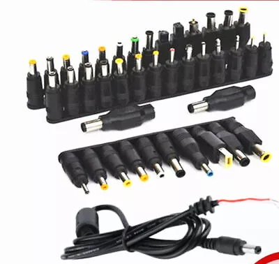 40Pcs Tips Heads Universal Adapter AC DC Power Supply Charger Laptop Notebook MU • £15.66