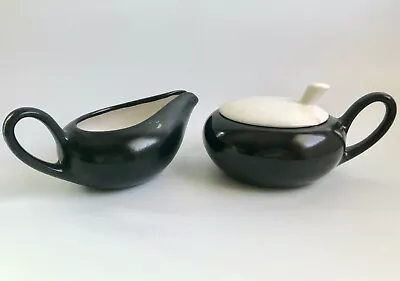 Metlox Poppytrail California Contempora  Creamer Lidded Sugar Bowl Mid Century • $30