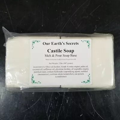 Castile Melt And Pour Soap Base 2 Pounds • $12.99