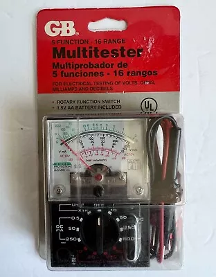 Vintage 1996 GB Instruments GMT 12A Multimeter 5 Function 16 Range - NEW • $19.99