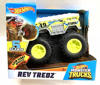 2018 Hot Wheels Monster Trucks Rev Tredz  5 Alarm - Monster Jam 2019 • $14.95