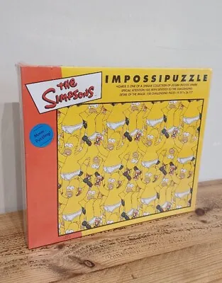 Rare Simpsons IMPOSSIPUZZLE 2003 Homer 550 Piece Jigsaw Brand New Sealed Old  • £16.95