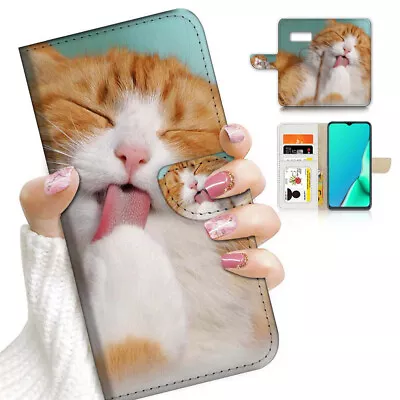 ( For Samsung S7 ) Wallet Flip Case Cover AJ23068 Kitten Cat Sleeping • $12.99