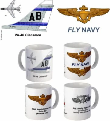 $12.99 • Buy VA-46  Clansmen  A-7 Corsair II Mug