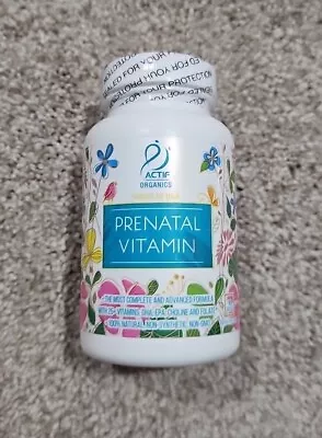 Actif Organic Prenatal Vitamin With 25+ Organic Vitamins DHA EPA 100% Natural • $12.95