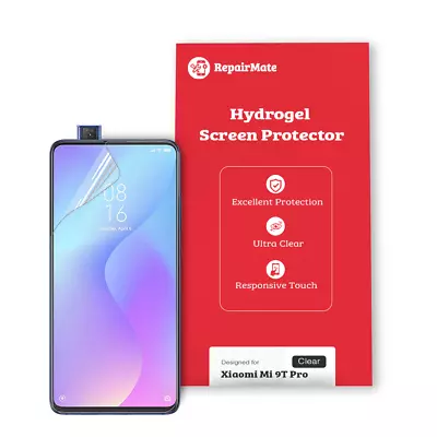 Xiaomi Mi 9T Pro Compatible Hydrogel Screen Protector Full Cover [2 Pack] • $29.88