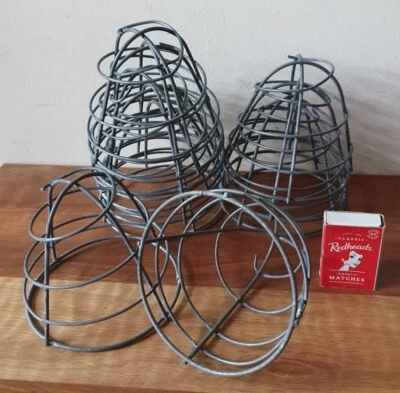 $46 • Buy Small Wire Baskets X 10 For Orchids Cacti Succulents Gardening Hanging Pots