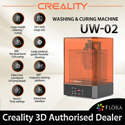 $268.95 • Buy Creality 3D Printer UW-02 Resin Washing Curing Wash Cure Machine 4 LCD SLA UW