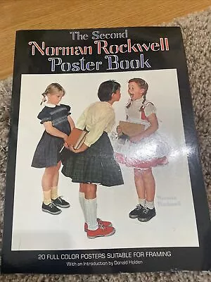 The Second Norman Rockwell Poster Book ~ 5th Printing 1981 20 Color Posters Book • $8.99