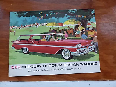 1958 Mercury Hardtop Station Wagon Brochure Excellent Condition • $9.99