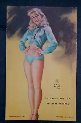 Mutoscope Card Artist Pinup Girls  I'm Single But That.....    Nice! • $5.99